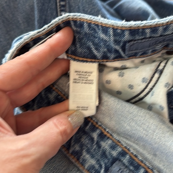 Bluenotes cropped denim straight leg blue jeans size 31 / 12 - Picture 8 of 13